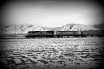 UP SD70M #4367 leads the northbound Cache Valley Local (LCG-41C) approaching the Airport Rd. Xing in Logan, Utah. April 13, 2022